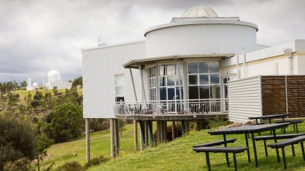 Mount Stromlo Visitor Centre and cafe balcony