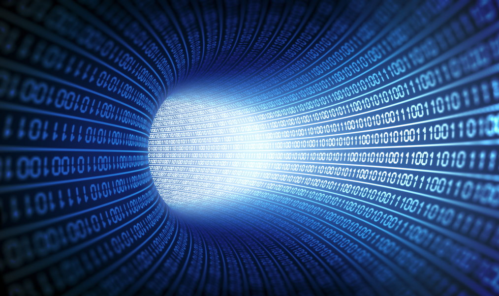 Data Tunnel adobe stock image.