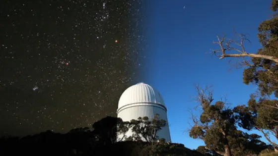 DAY AND NIGHT AT THE ANGLO AUSTRALIAN TELESCOPE.