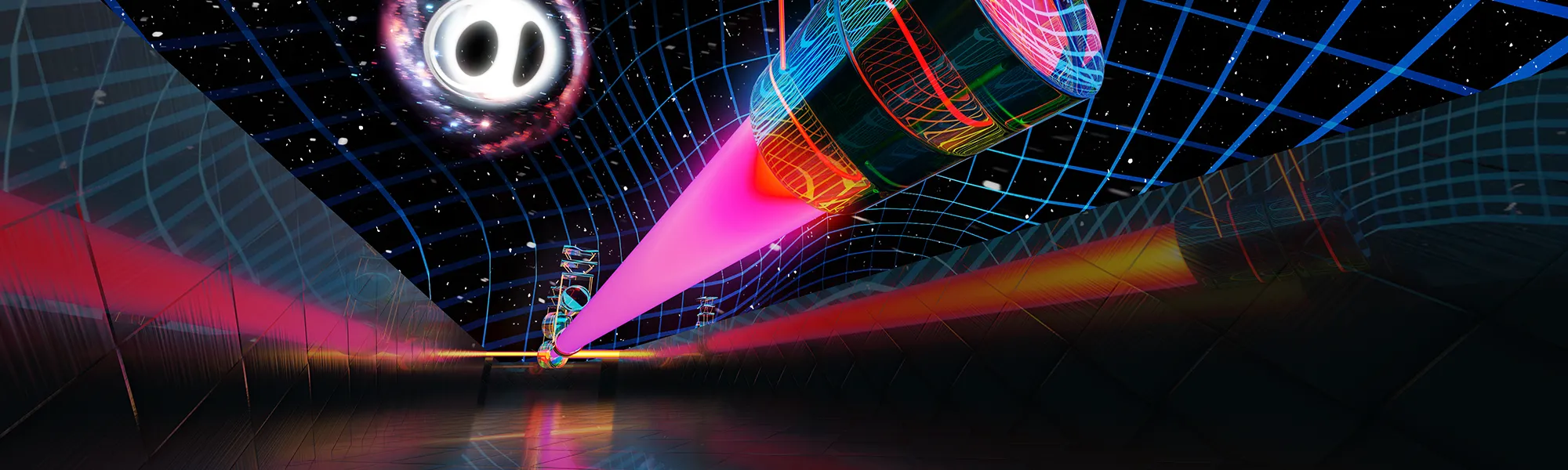 Artist Impression of Astrophysical Calibration. Credit: Carl Knox, OzGrav/Swinburne