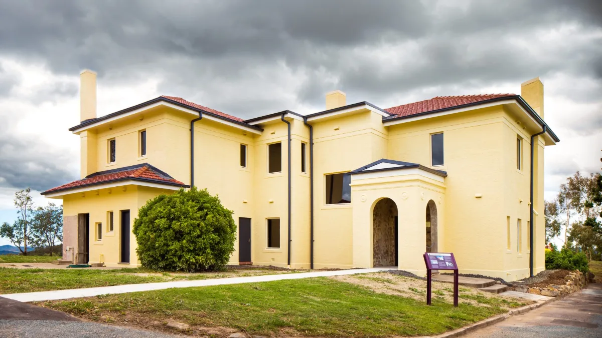Director's Residence after being stabilised. Image: Stuart Hay, ANU.