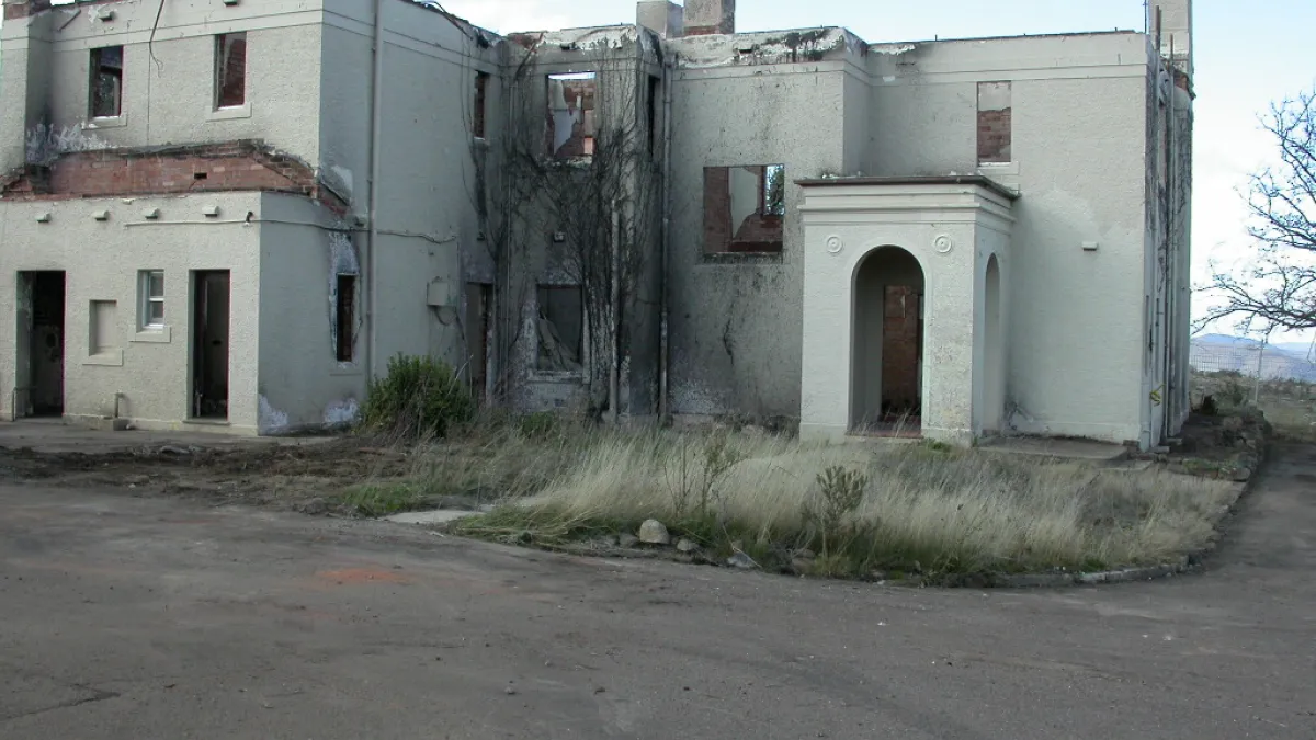 Director's Residence after the 2003 fires