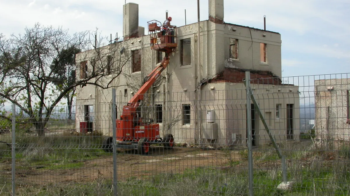 Director's Residence after the 2003 fires
