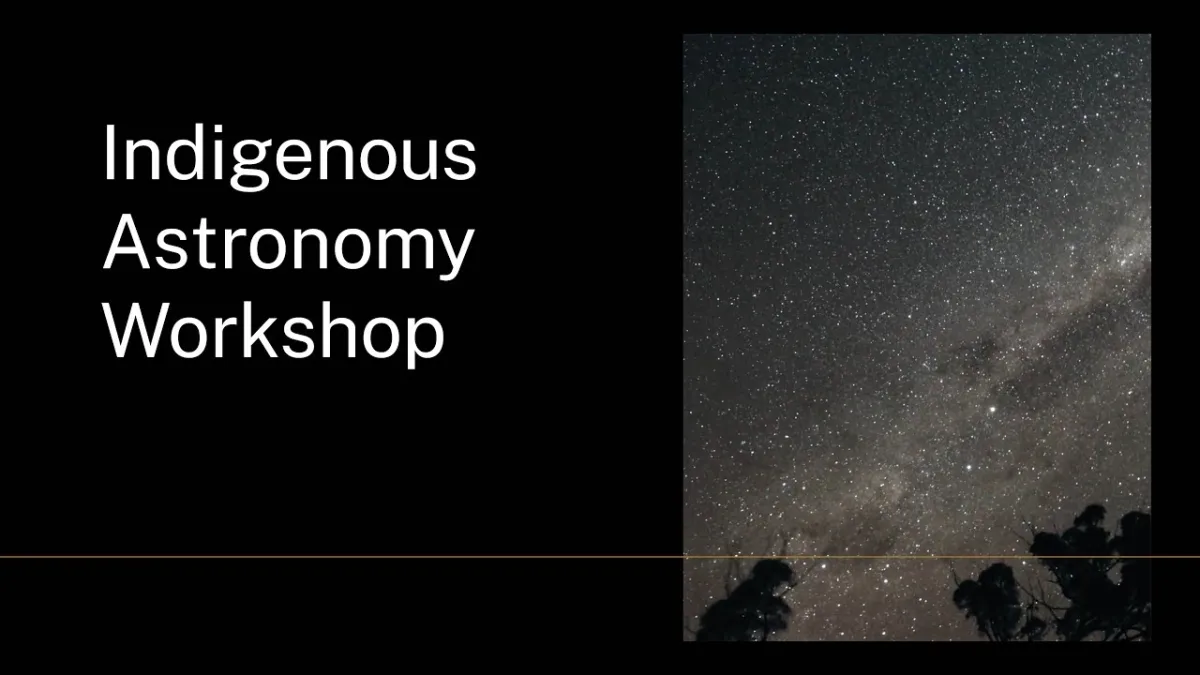 Preview image for the video "Indigenous Astronomy Workshop".