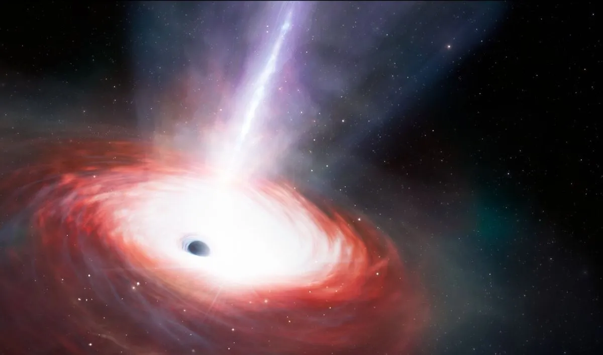 Illustration of a black hole