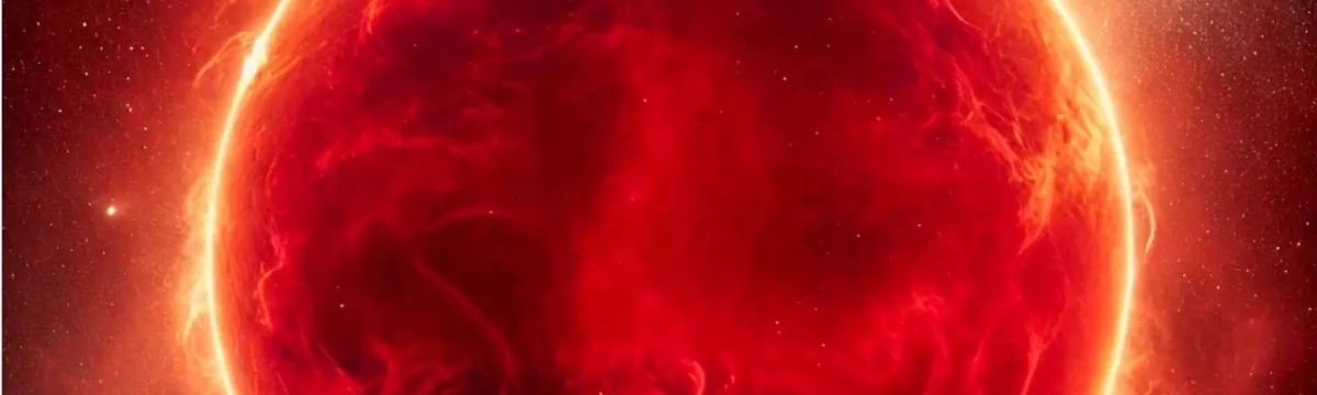 Artist's impression of a red giant star