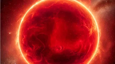 Artist's impression of a red giant star