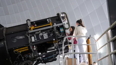 3.9-metre Anglo-Australian Telescope (AAT) Dr Stefania Barsanti (ANU)  Siding Spring Observatory (SSO) Coonabarabran, New South Wales, Australia 14.September.2023 (Nic Vevers/ANU)