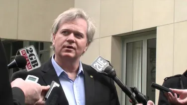 Nobel winner Professor Brian Schmidt's press conference at Parliament House